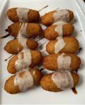 Croquetas-cecina-con salsa-queso-idiazabal-Asador-Loraida